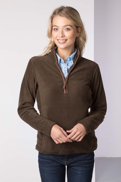 Ladies Huggate Overhead Fleece - Bark