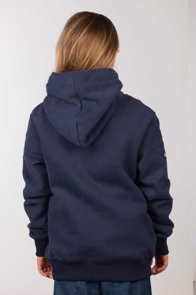 Girl's Emblem Overhead Hoody - Navy