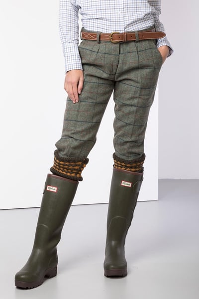 Ladies Tweed Shooting Breeks - Blue Check