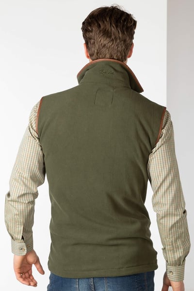 Men's Fleece Gilet - Harpham - Khaki