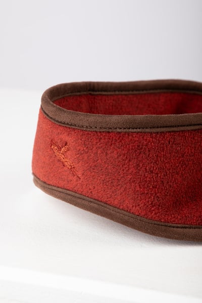 Ladies Fleece Headband - Huggate - Burnt Orange