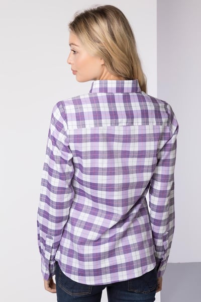 Ladies Hannah Country Overhead Shirt - Lily II - Grape