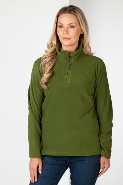 Ladies Kelk Overhead Pheasant Fleece - Moss