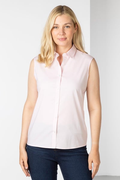 Ladies Sleeveless Shirt - Ivy II - Pink