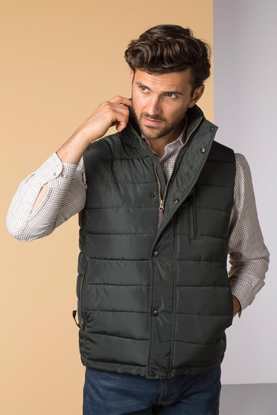 Men's Padded Gilet - Ripley II - Dark Forest