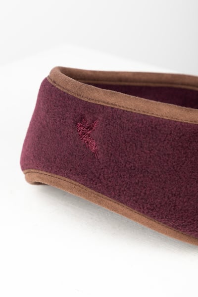 Ladies Fleece Headband - Huggate - Dark Burgundy