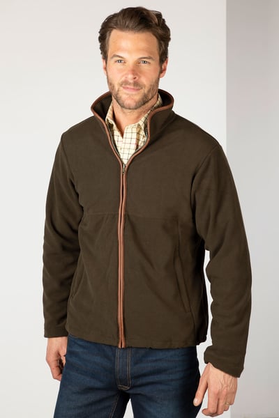 Mens Fleece Jacket - Harpham - Olive