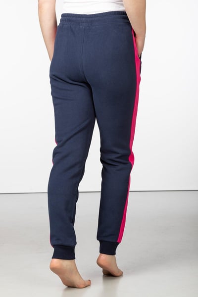 Women's Striped Loungewear Joggers - Arram - Navy