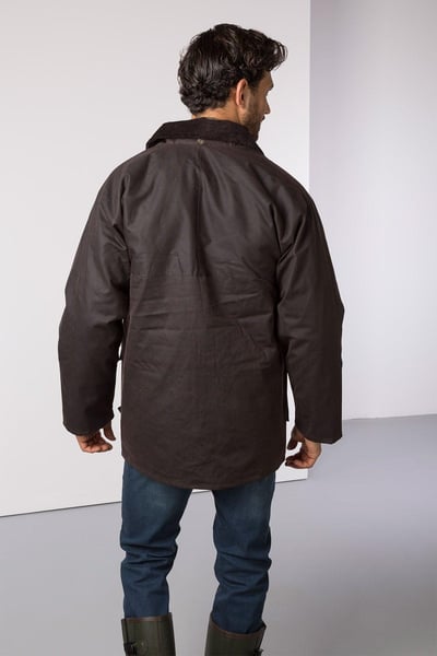 Men's Waxed Jacket - Thirsk - Brown