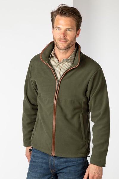 Mens Fleece Jacket - Harpham - Khaki