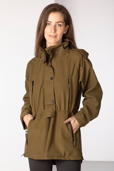 Ladies Long Performance Shooting Smock - Danby - Light Khaki