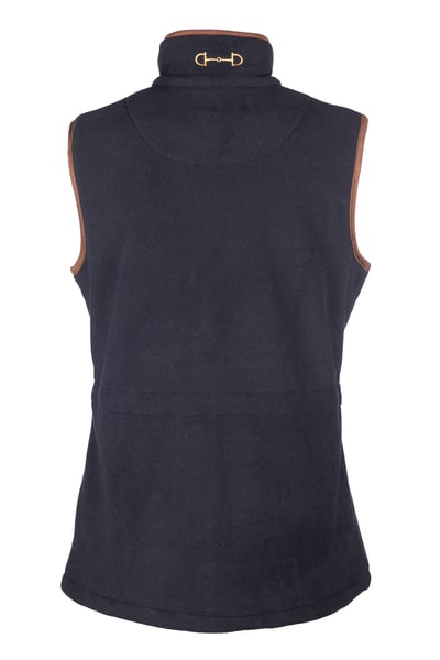 Ladies Snaffle Fleece Waistcoat - Huggate - Navy