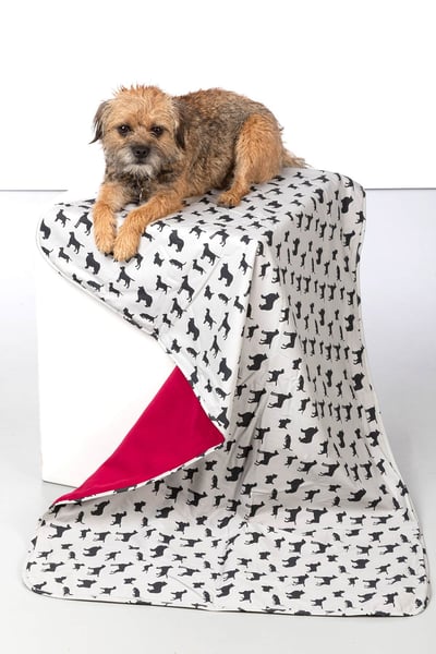 Fleece Dog Blanket - Yapham - Multi Dog Ruby