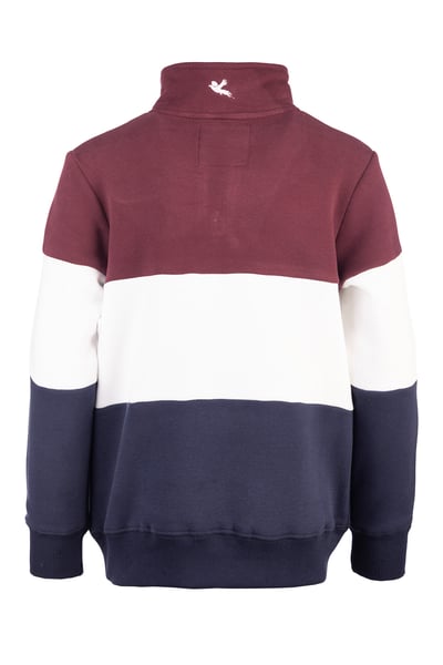 Boy's Sweatshirt - Byland II - Pheasant Wine/White/Navy