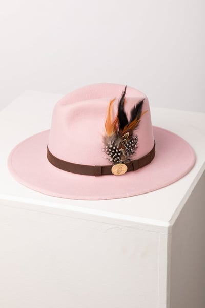 Ladies Wool Felt Hat - Danby - Sorbet