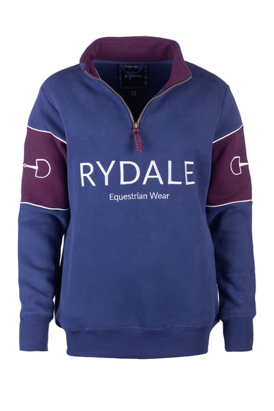 Sudadera de mujer con estampado de bocado - Byland - Snaffle Denim/Berry