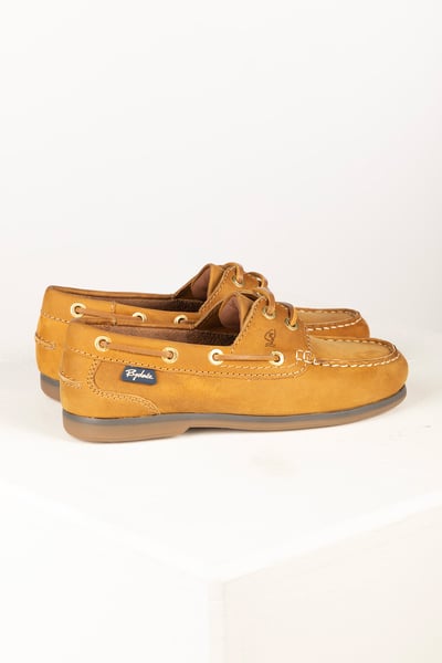 Ladies Leather Deck Shoes – Saltwick - Tan