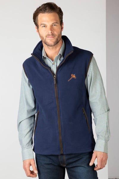 Men's Fleece Gilet - Gransmoor - Navy