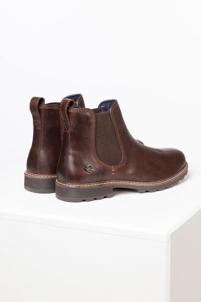 Men's Leather Chelsea Boots - Sledmere - Conker