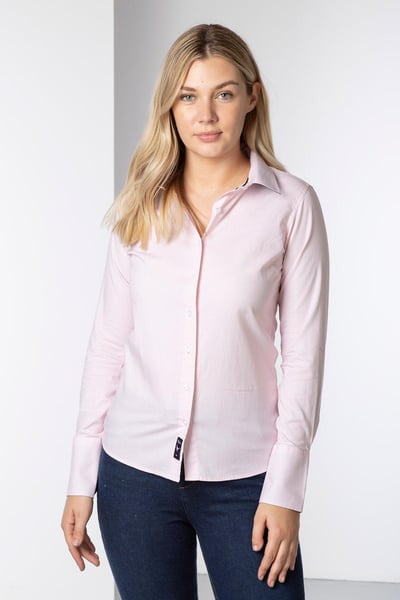 Ladies Oxford Cotton Shirt - Ivy - Pink