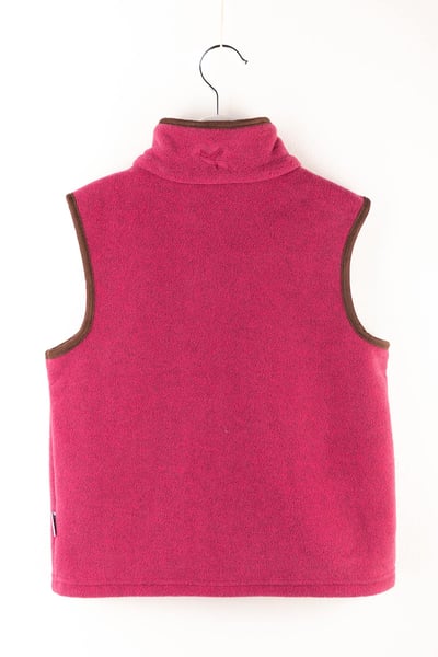 Kid's Mini Fleece Waistcoat - Huggate - Highland Cow Pink