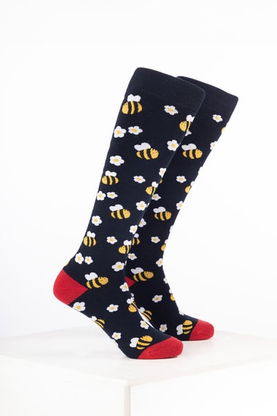 Calcetines de agua con diseño de animales para niños - Abejorro Azul Marino