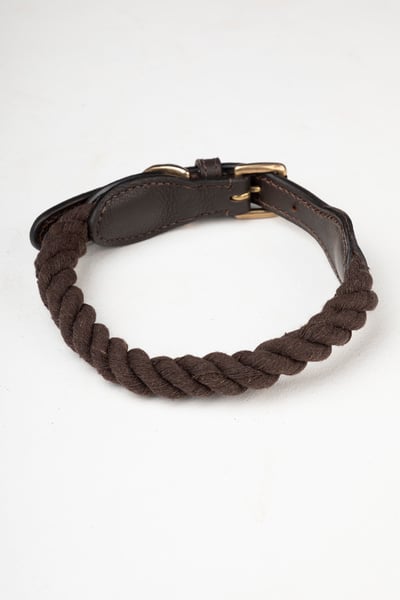 Rope Dog Collar – Yapham - Brown