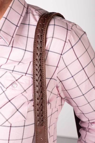 Leather Bag Strap - Chestnut