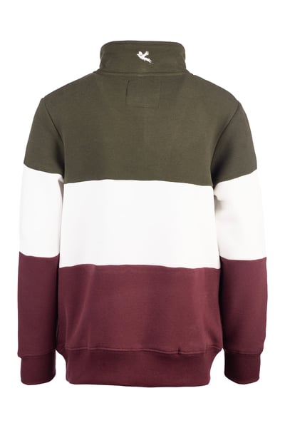 Boy's Sweatshirt - Byland II - Pheasant Olive/White/Wine