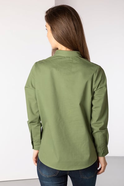 Ladies Plain Deck Shirt - Kirby - Green