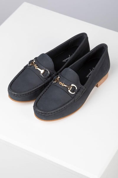 Mocasines de nobuck para señoras - Wrelton - Armada