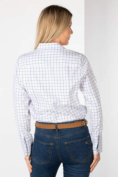 Damen Hannah Country Karohemd - Ellie - Ellie Blau