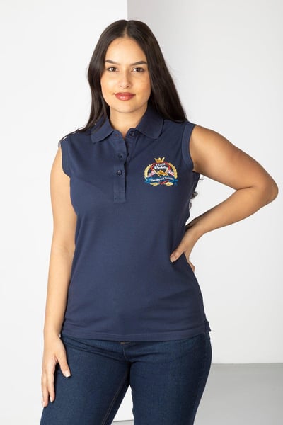 Ärmelloses Damen-Poloshirt Charlie - Marine
