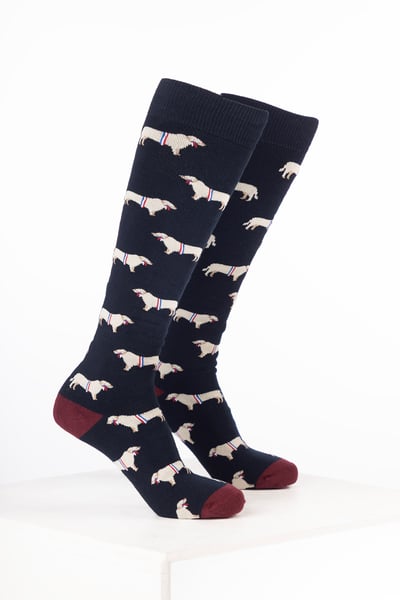 Men’s Farm Welly Socks - Champion Bull Navy
