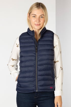 Rydale Women's Hybrid Fleece Gilet – Diamond Quilted Padded Waistcoat – 3 Colours – Machine Washable