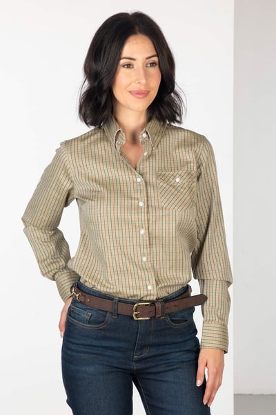 Damen Hannah Country Karohemd - Wilderer - Wilderer Olive