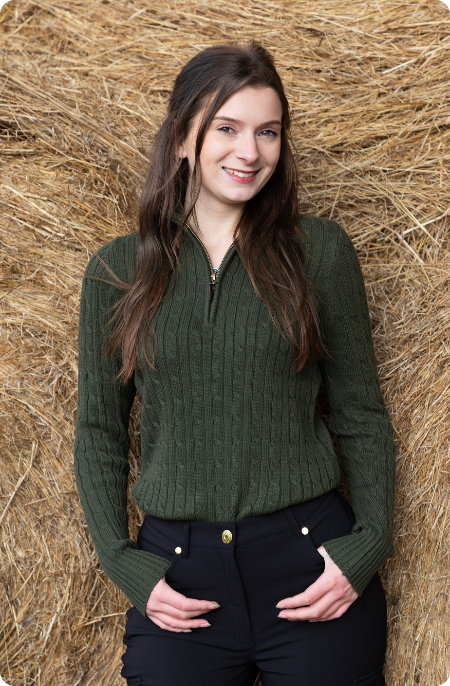 Ladies Quarter Zip Jumper