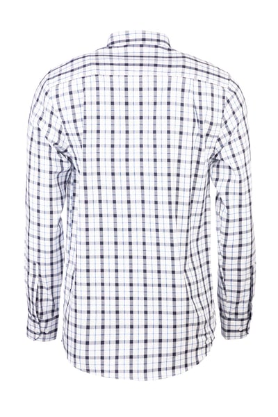 Men's Cotton Twill Country Shirt - Haworth Dark Navy/Blue