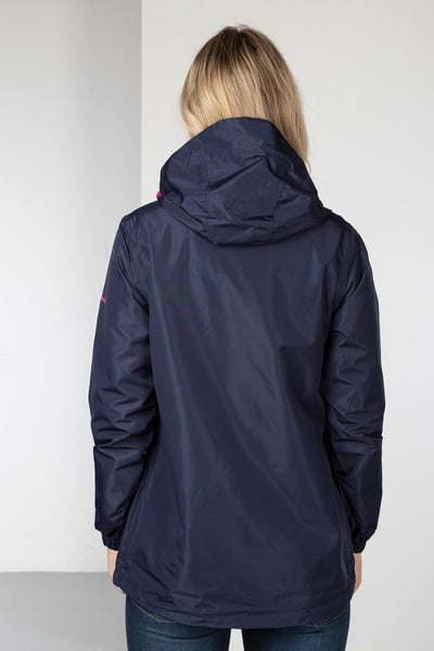 Ladies Waterproof Pack & Go Jacket - Navy