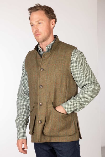 Men's Tweed Waistcoat - Sledmere - Wykeham Tweed
