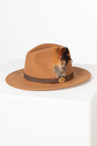 Damen Wollfilzhut - Danby - Bräunen