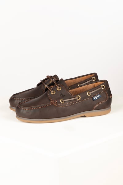 Ladies Leather Deck Shoes – Saltwick - Brown