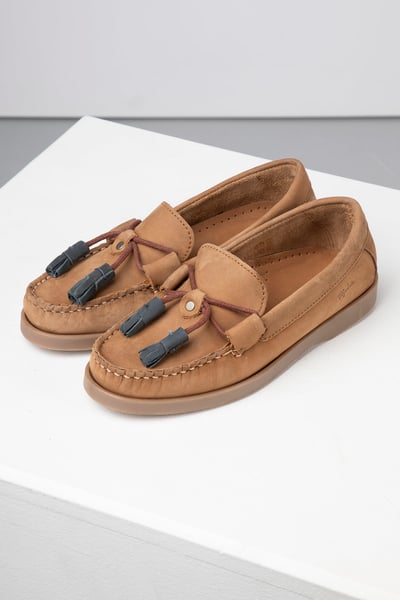 Damen-Deckschuhe mit Quaste - Reighton - Sand