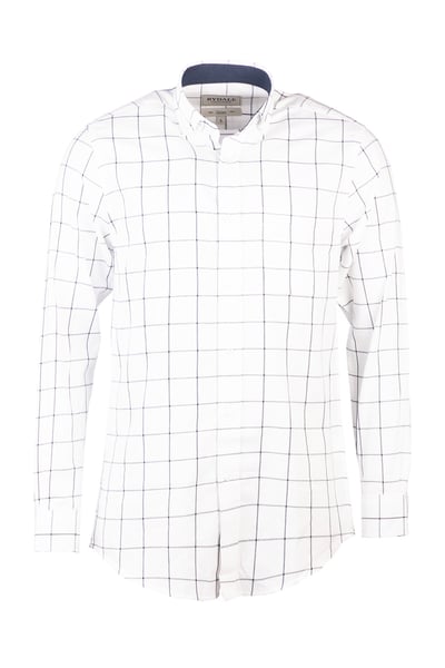 Men's Cotton Twill Country Shirt - Ilkley Dark Navy