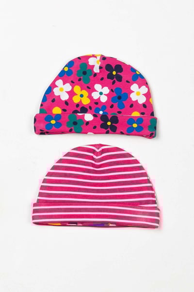 Baby Hats (2 Pack) - Petal Pink