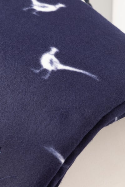 Patterned Picnic Rug - Navy