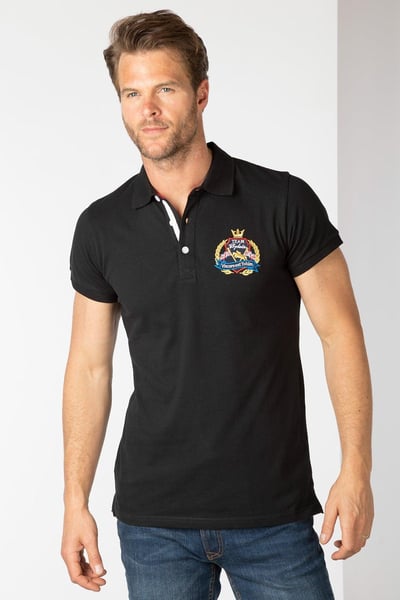 Fordon IV Poloshirt für Herren - Schwarz