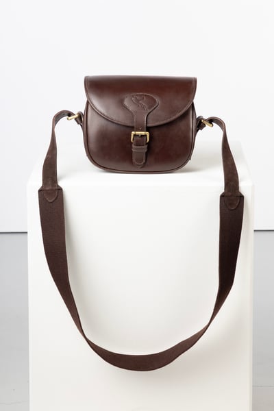 Leather Cartridge Bag - Danby - Rich Brown