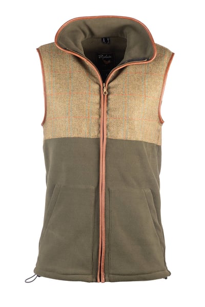 Men's Hybrid Country Waistcoat - Harpham - Khaki
