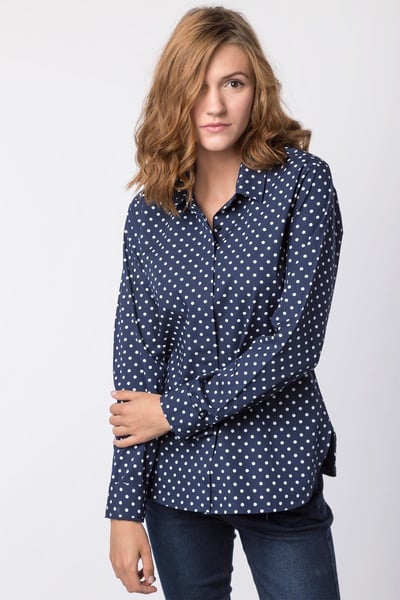 Chemise Imprimée Femme - Wistow - Marine tachetée